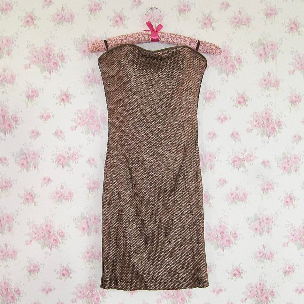 Y2K‎ Bebe Sequinned Strapless Mini Dress - Picture 8 of 8
